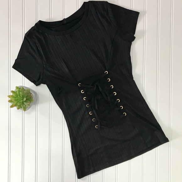 Black corset tee - Picture 6 of 6